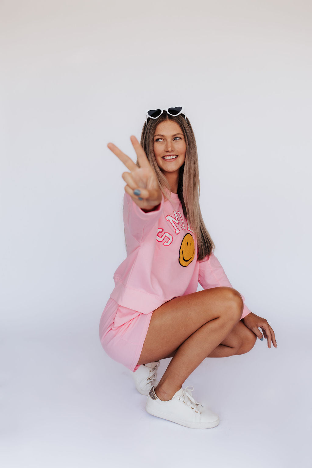 Humor Me Sweat Short// PINK