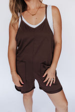 Casual Girl Romper // BROWN