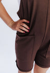 Casual Girl Romper // BROWN