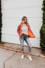 Kirsten Plaid Sherpa Zipper Jacket