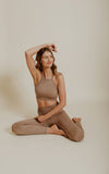 Ribbed Legging // Tan