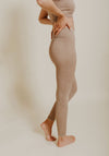 Ribbed Legging // Tan