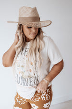 Olive and Pique Hat// BEACH STRAW
