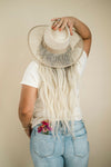 Olive and Pique Hat// BEACH STRAW