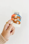 Embroidered Snap Clips // Multiple Colors